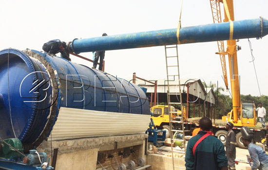 Beston waste plastic recycling equipment installed in Nigeria