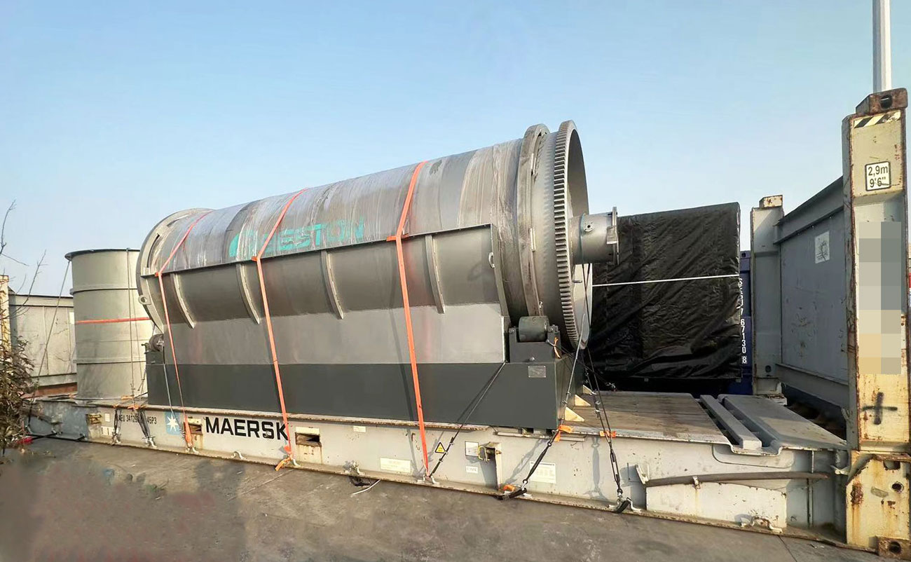 Ship BLJ-6 Plastic Pyrolysis Reactor To Cyprus - Plastic To Oil